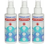 Антисептический спрей для рук Изумруд 3х100мл 2025-3