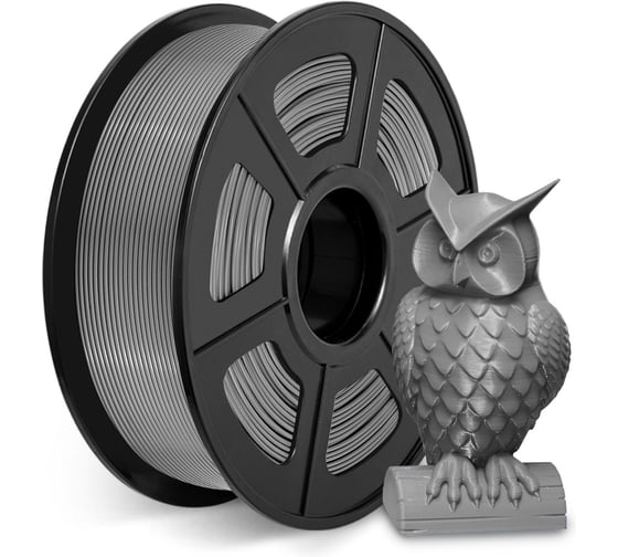 Пластик для принтера CACTUS 3D CS-3D-ABS-1KG-GREY ABS, диаметр 1.75 мм, 1 кг, 1 цв. 1974170