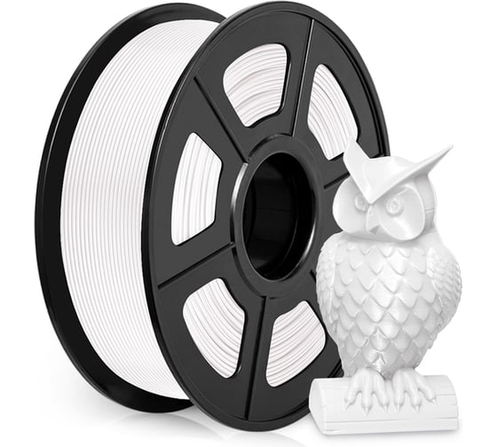 Пластик для принтера CACTUS 3D CS-3D-ABS-1KG-WHITE ABS, диаметр 1.75 мм, 1 кг, 1 цв. 1974177