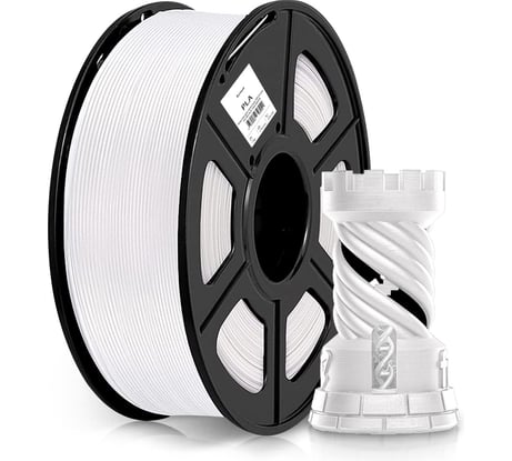 Пластик для принтера CACTUS 3D CS-3D-PLA-1KG-WHITE PLA, диаметр 1.75 мм, 1 кг, 1 цв. 1974211