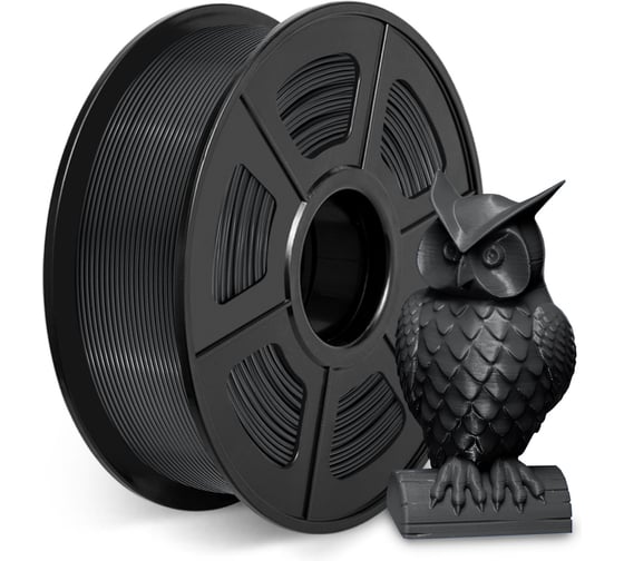 Пластик для принтера CACTUS 3D CS-3D-PLA-1KG-BLACK PLA, диаметр 1.75 мм, 1 кг, 1 цв. 1974199