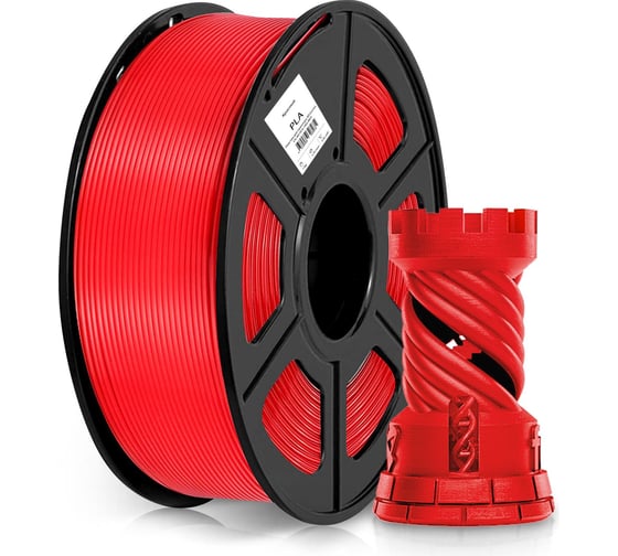 Пластик для принтера CACTUS 3D CS-3D-PLA-1KG-RED PLA, диаметр 1.75 мм, 1 кг, 1 цв. 1974210