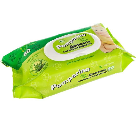 Влажные салфетки PAMPERINO очищающие, гипоаллергенные ДЕТСКИЕ 15308