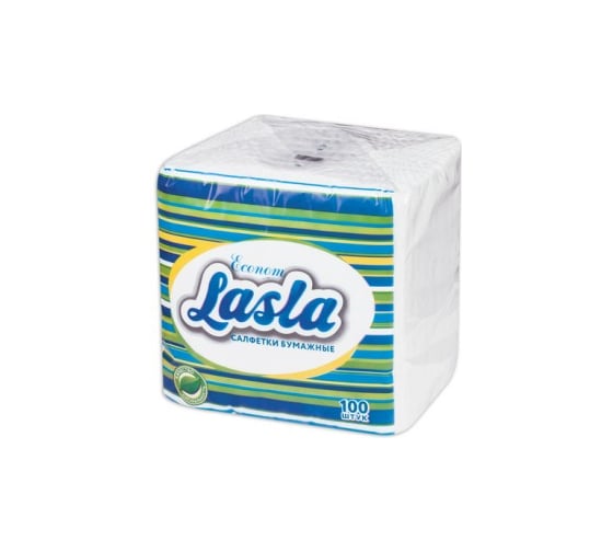 Бумажные салфетки LASLA 100шт 23х24 см, эконом 128387 1