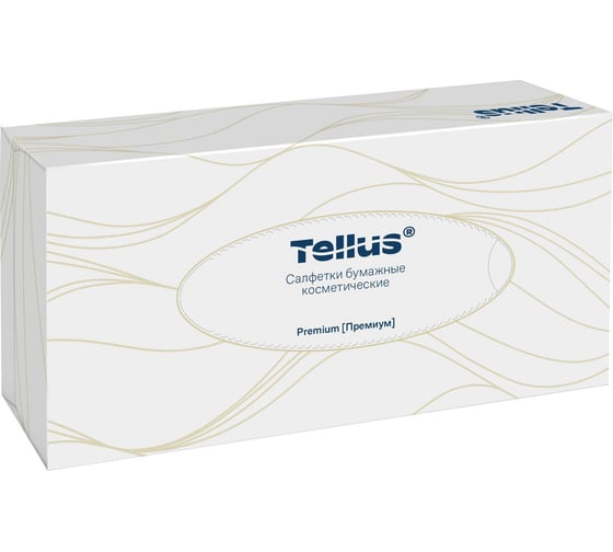 Салфетки для лица Tellus "Premium", ультрамягкие, F1, косметические арт. 120380 26214 126560