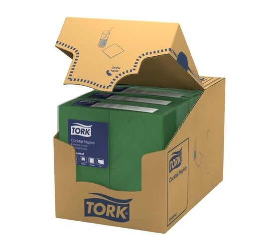 Салфетки TORK Big Pack 25х25 500 шт зеленые 47865922872 124887