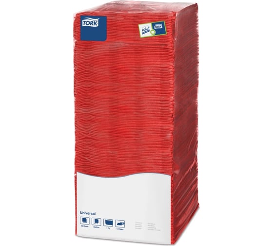Салфетки TORK Big Pack 25х25 500шт красные 478661 127874