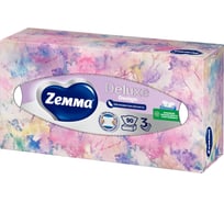 Салфетки косметические ZEWA 90 штук в картонном боксе, 3-слойные, ZEMMA/ Deluxe Design 284201 111332