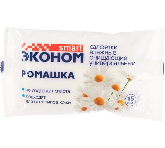 Влажные салфетки Эконом Smart Ромашка МДК-30027 1