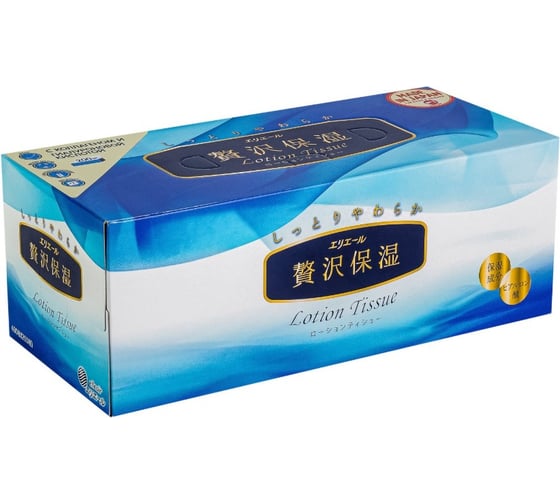 Салфетки бумажные 200 шт в коробке Lotion Tissue Elleair 680000086