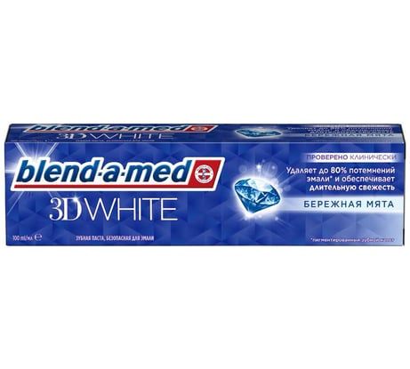 Зубная паста Blend-a-med 3D White Бережная мята 100мл 705561 0001020844