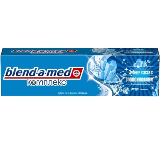 Зубная паста Blend-a-med Комплекс с ополаскивателем Длительная свежесть Свежая мята 100мл 705568 1