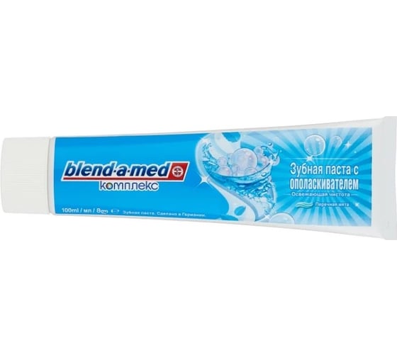 Зубная паста Blend-a-med Комплекс с ополаскивателем Освежающая чистота Перечная мята 100мл 706517