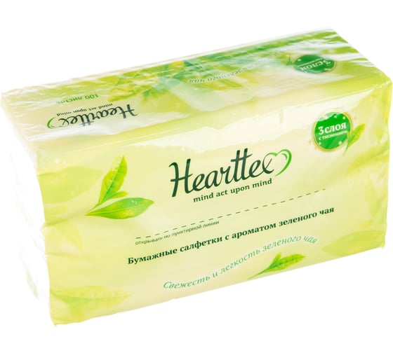 Бумажные салфетки HEARTTEX 100 салфеток МДК-DT32100
