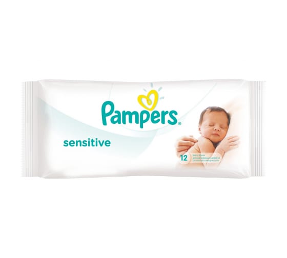 Детские влажные салфетки Pampers Sensitive 12 737360 1