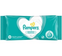 Детские влажные салфетки Pampers Sensitive 4Х52 737356