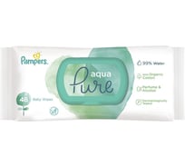 Детские влажные салфетки Pampers Aqua Pure 2x48 ПрепакКор 740759