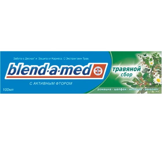 Зубная паста BLEND-A-MED Антикариес Кальци-стат Травяной сбор 100 мл 910 1