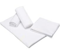 Одноразовые салфетки ЧИСТОВЬЕ КОМПЛЕКТ 50 шт, 35х70 см, спанлейс, 60 г/кв.м, белые 02-975 630186