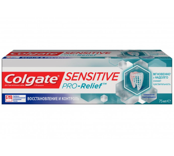 Зубная паста COLGATE Sensitive Pro-Relief Восстановление и Контроль 75 мл 28731 1