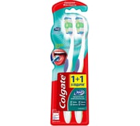 Зубная щетка COLGATE 360 СУПЕРЧИСТОТА средняя, 1+1 20475