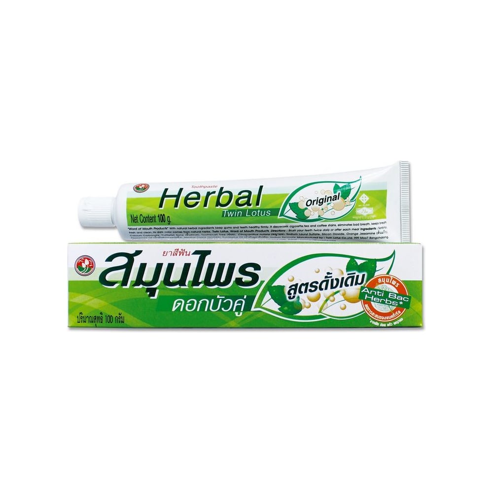 Зубная паста TWIN LOTUS HERBAL с травами оригинальная 100 г 348110013 ...