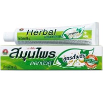 Зубная паста TWIN LOTUS HERBAL с травами оригинальная 100 г 348110013