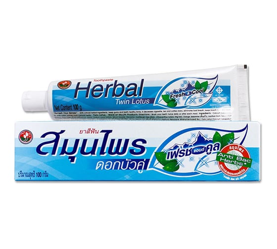 Зубная паста TWIN LOTUS HERBAL с травами свежесть и прохлада 100 г 0051