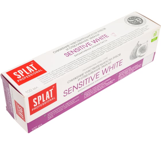 Зубная паста SPLAT Prof SENSITIVE WHITE /СЕНСЕТИВ УАЙТ 100 мл 112.14130.0101