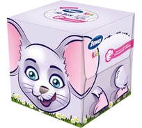 Салфетки для лица ZEWA KIDS Зоопарк 3-х слойные 60 шт 25331