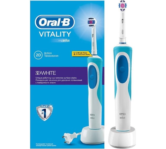 Электрическая щетка ORAL-B Vitality 3DWhite D12.513W Б0005284