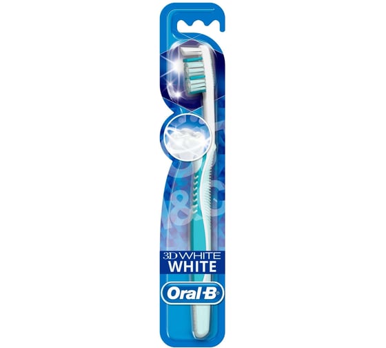 Зубная щетка ORAL-B 3D White Отбеливание 40 средняя 4954