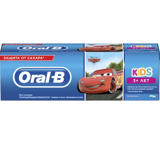 Зубная паста для детей ORAL-B Kids Frozen/Cars Легкий вкус 75 мл 740312 1