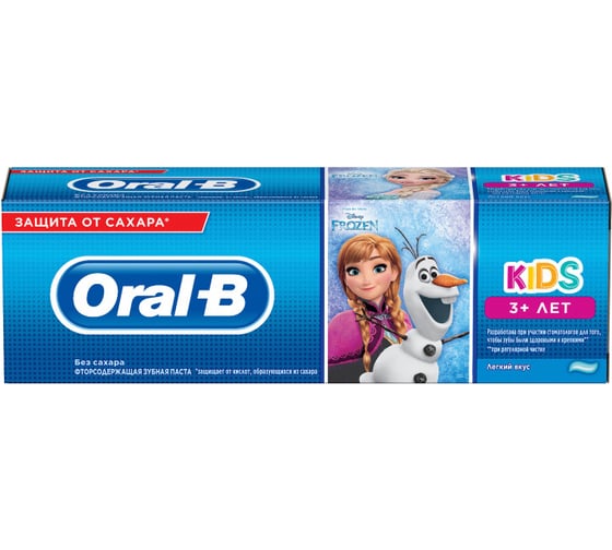 Зубная паста для детей ORAL-B Kids Frozen/Cars Легкий вкус 75 мл 740312
