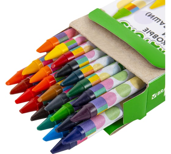 Восковые мелки BRAUBERG kids, набор 24 цвета 271697