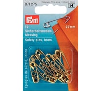 Английская булавка PRYM 12 шт 27 мм 071275 латунь под золото 502441