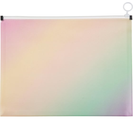 Папка-конверт Attache Selection на молнии zip а4 rainbow, рр, 180 мкм 1695219