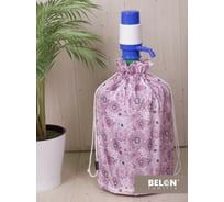 Чехол на бутыль с помпой Belon familia Фантазия сиреневый 19 л ЧБ-003-ФАНТАЗИЯ_СИРЕНЬ