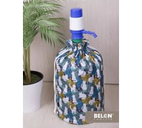 Чехол на бутыль с помпой Belon familia Кошки сердца серый 19 л ЧБ-003-КОШКИ_СЕРЫЙ