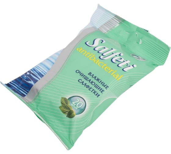 Влажные антибактериальные салфетки Salfeti antibacterial 20 шт 70900