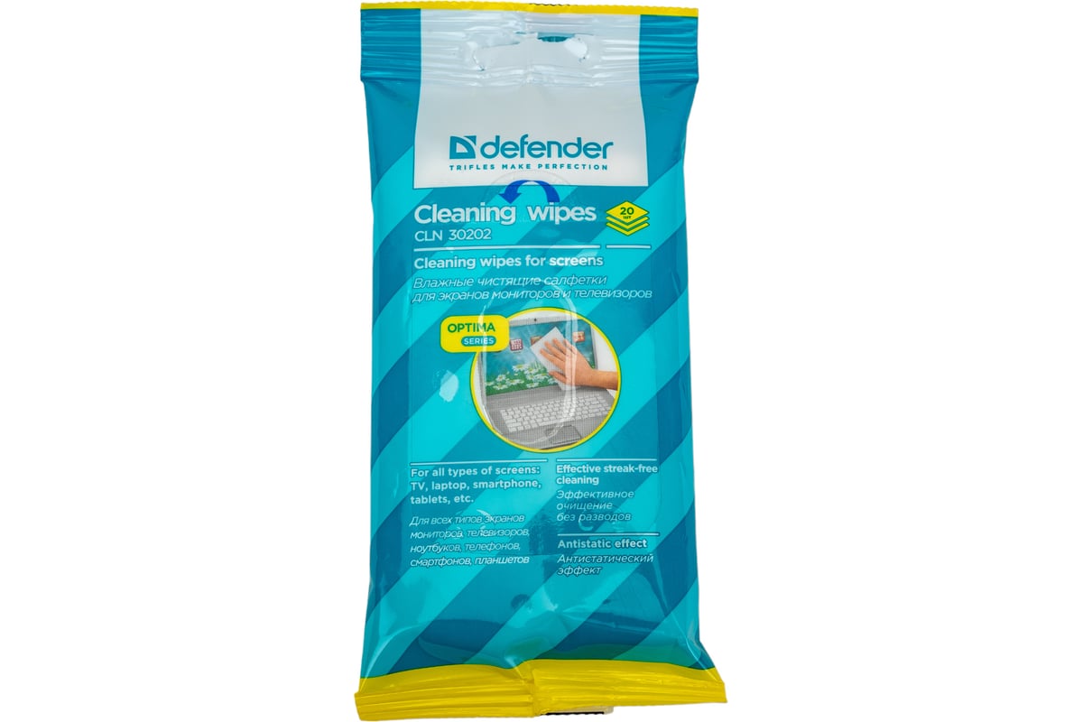 Салфетки для экранов Defender CLN 30202