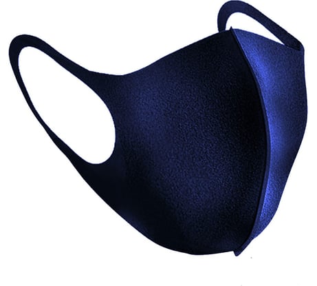 Маска для лица AXPER высокая фильтрация, неопрен, LS 2 мм, синяя AXMNBE