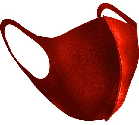 Маска для лица AXPER высокая фильтрация, неопрен, LS 2 мм, красная AXMNRD