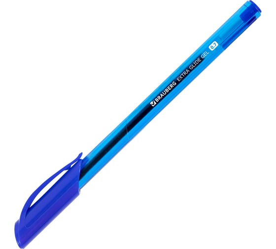 Гелевые ручки BRAUBERG extra glide gel 6 цветов, трехгранные, игольчатый наконечник 0.7 мм, линия 0.5 мм 144078