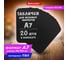 Меловая табличка-ценник BRAUBERG A7 7,4x10,5 см 20 шт, пластиковая, 0,5 мм, черная 291303 7