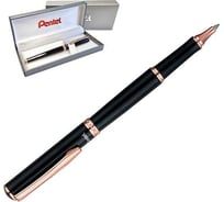 Ручка-роллер Pentel гелевый синий стержень 0.7 мм, в подарочном футляре, диаметр 0.4 мм K611APG-LR7CEBSET 739699