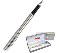 Ручка-роллер Pentel гелевый синий стержень 0.7 мм, в подарочном футляре, диаметр 0.4 мм K600-LR7CEBSET 739698
