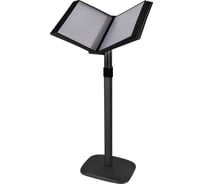 Напольная демосистема Staff на 10 панелей, черные панели а4, регулируемая высота 238335