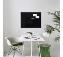 Стеклянная магнитно-маркерная доска MarkGlass RAL 9005 600х800 мм, чёрный MG60809005