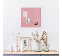 Стеклянная магнитно-маркерная доска MarkGlass RAL 3015 450х450 мм, светло-розовый MG45453015